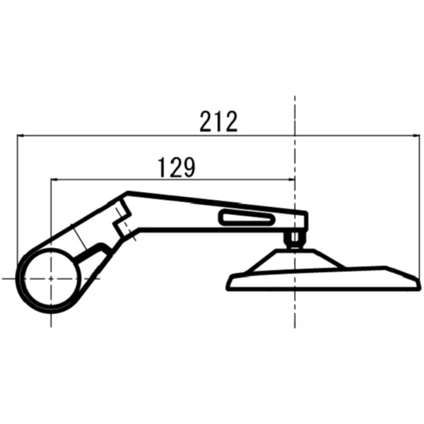 Spiegel Lenkerende schwarz Daytona
