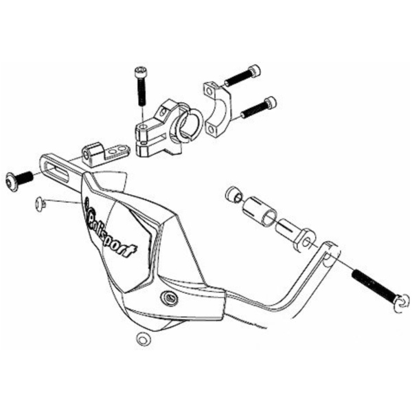 Handprotektor Touquet blau 98