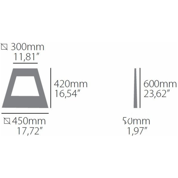 Montagebock schwarz/gelb fluoreszierend