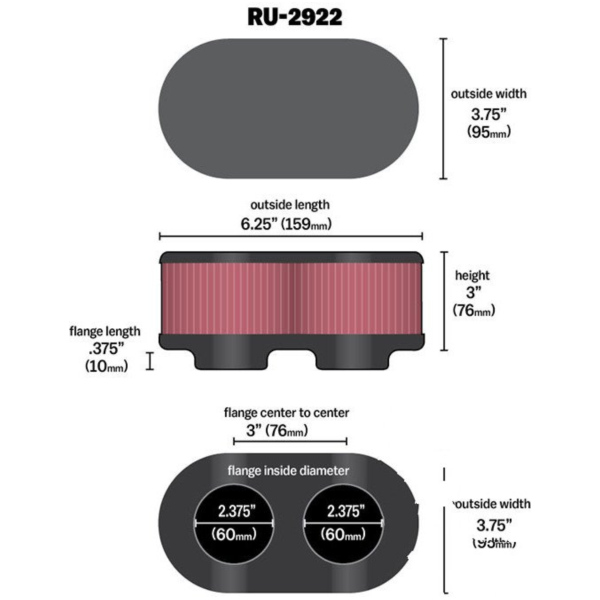 Rennluftfiltersatz K&N