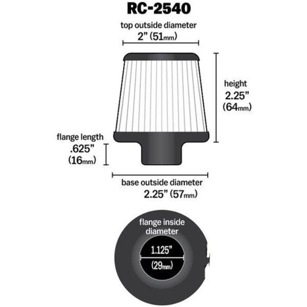 Filter RENNEINZEL Universal K&N RC2540