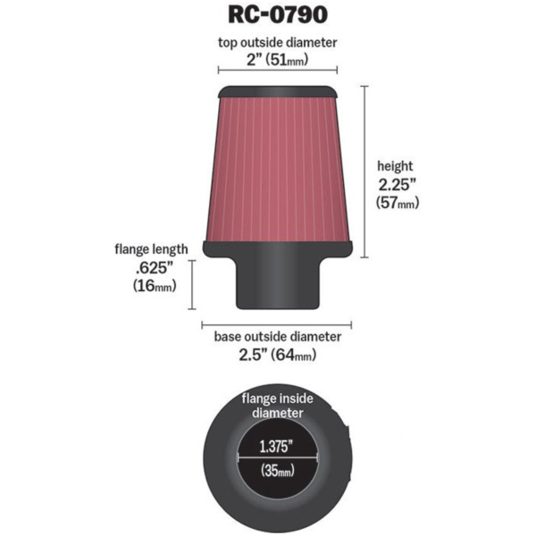 Filter RENNEINZEL Universal K&N