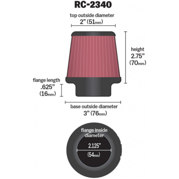 Filter RENNEINZEL Universal K&N RC2340