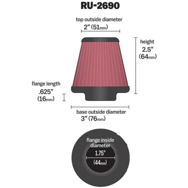 Filter RENNEINZEL Universal K&N RU2690