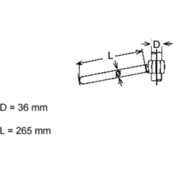 Lenker Stahl chrom 22MM Fehling 7946