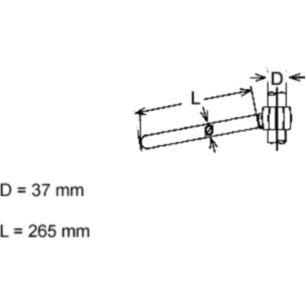 Lenker Stahl chrom 22MM Fehling 7945