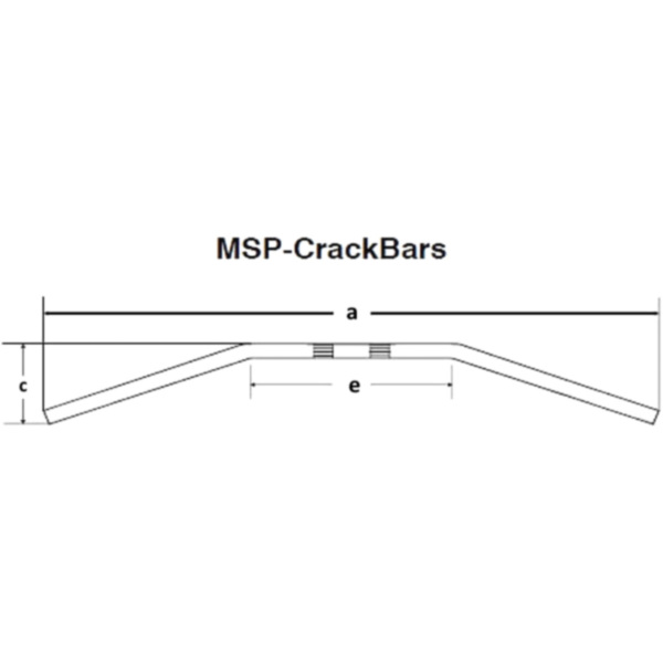 Lenker Stahl chrom KK 1 Zoll Fehling 6151