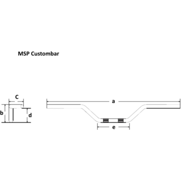 Lenker Stahl chrom KK 1 Zoll Fehling 6159