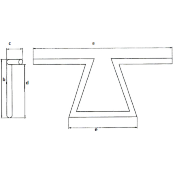 Lenker Stahl schwarz mit Kabelkerbe 1Zoll Fehling 7758