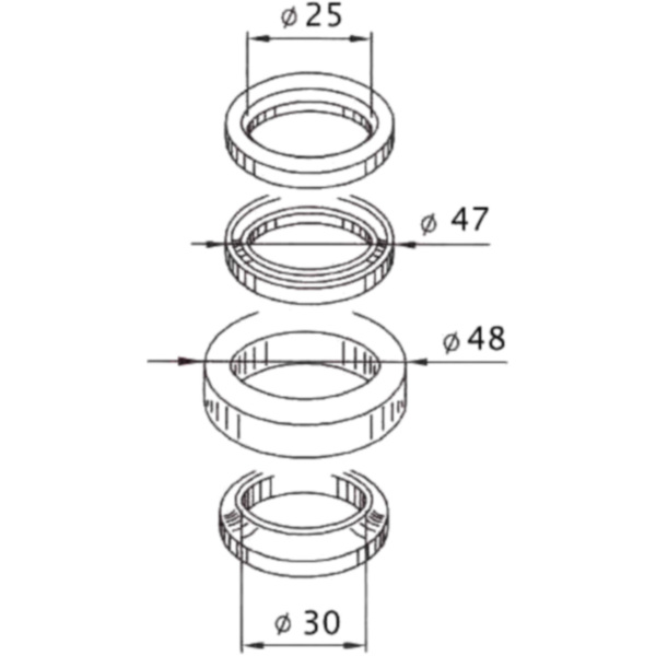 Lenkkopflager Satz 6104