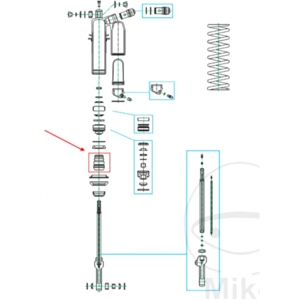Stossdämpfer Dämpfer ANSCHLAG Federbein Kayaba