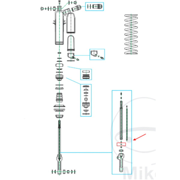 ABSTANDSH Kolbenstange