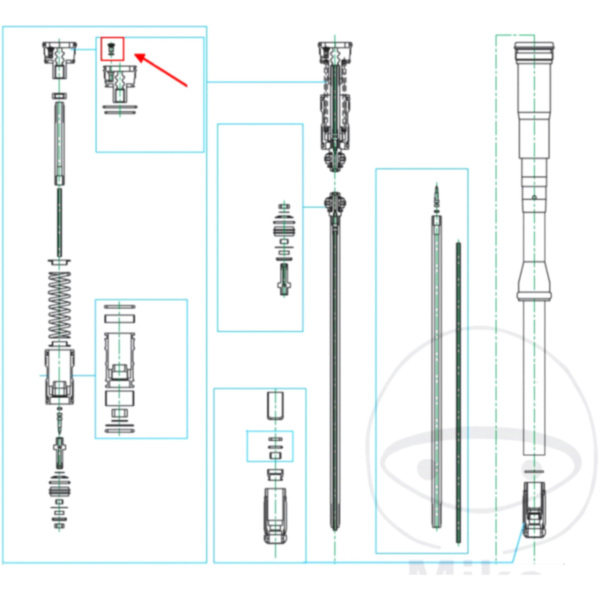 Entlüfterschraube Gabel Kayaba