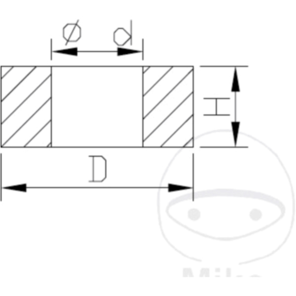 Gleitbuchsen in Kolbenstange Kayaba