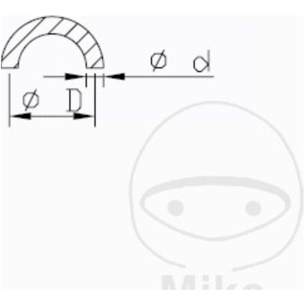 Sicherungsring Gabel Kayaba