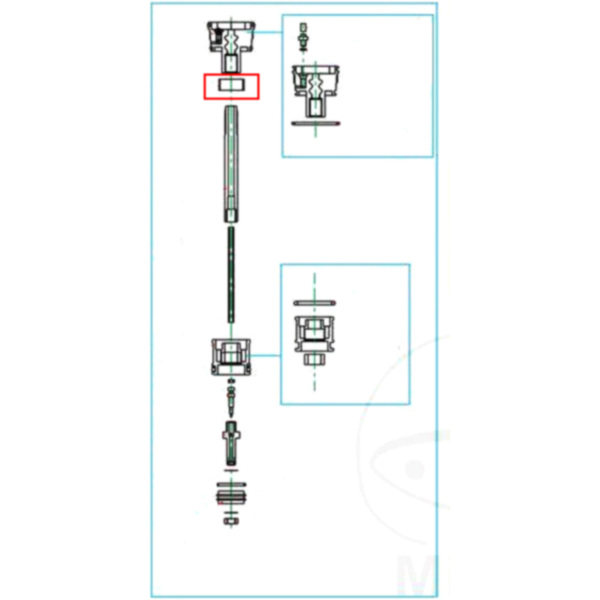 Anschlaggummi Gabel braun
