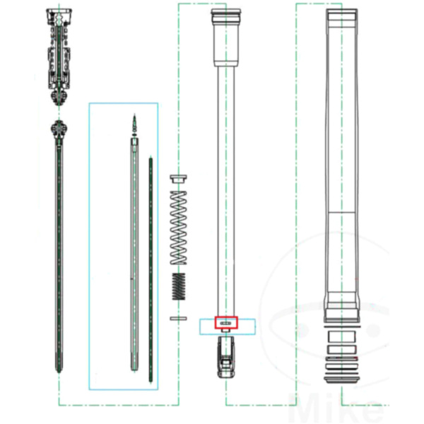 CARTRIDGEDICHTUNG Gabel