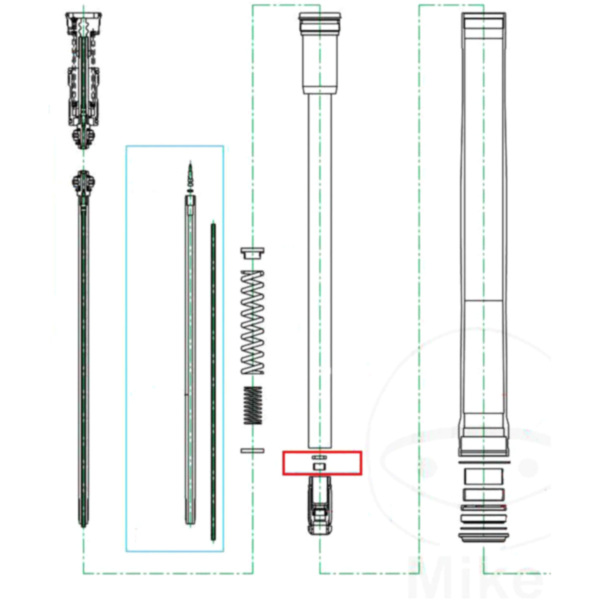 Cartridgehülse komplett