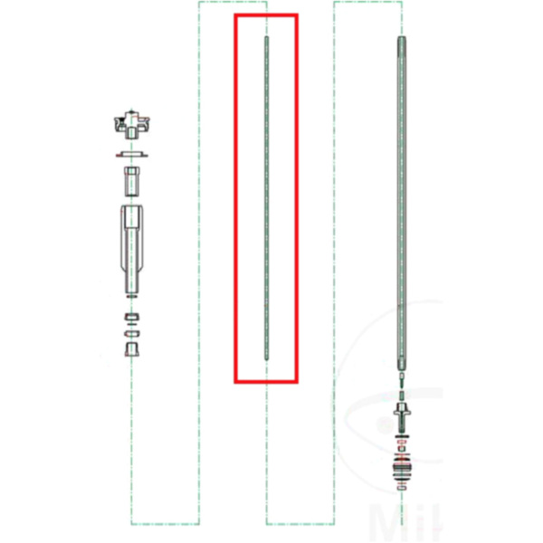 Druck Stange für Gabel