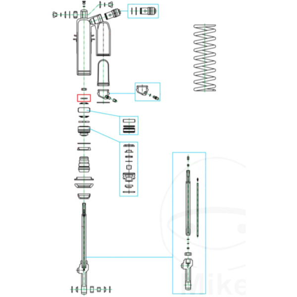 Unterlegscheibe Kolbenstange Kayaba