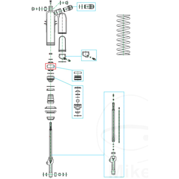 Kolben Kompression 50 mm Kayaba