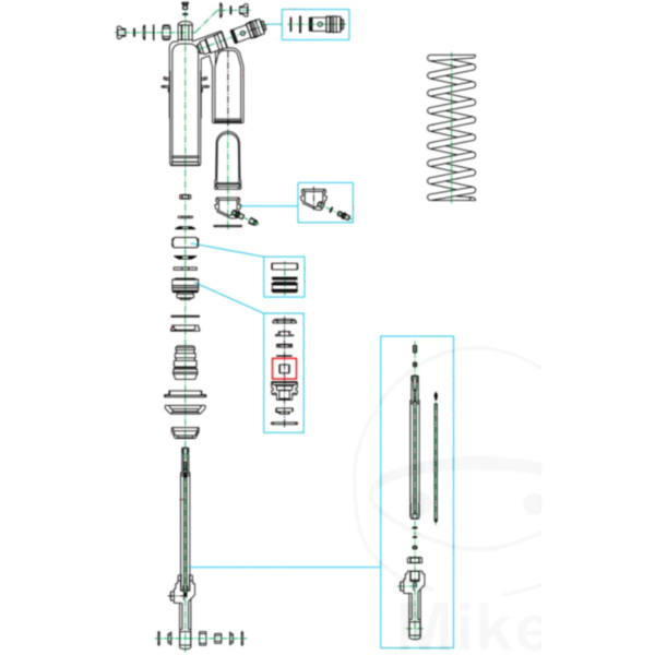 Hülse Federbein 14 mm Kayaba