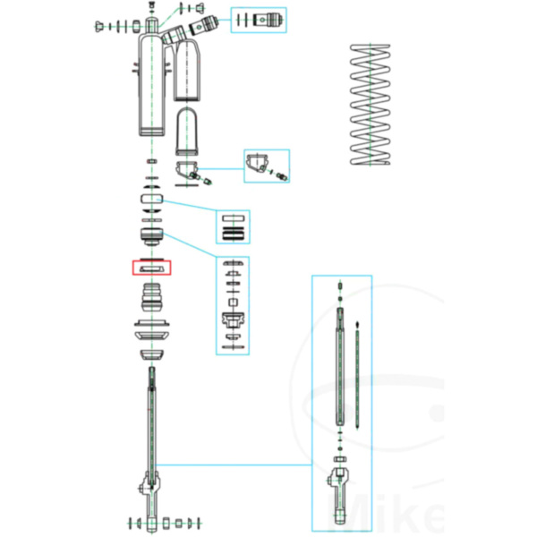 Zylinderkappe Federbein