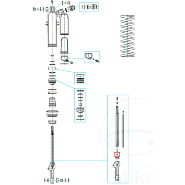Hülse für Kolbenstange