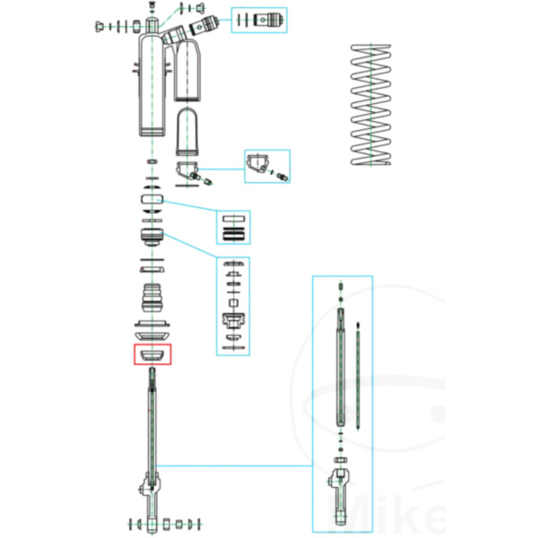 Führung Anschlaggummi