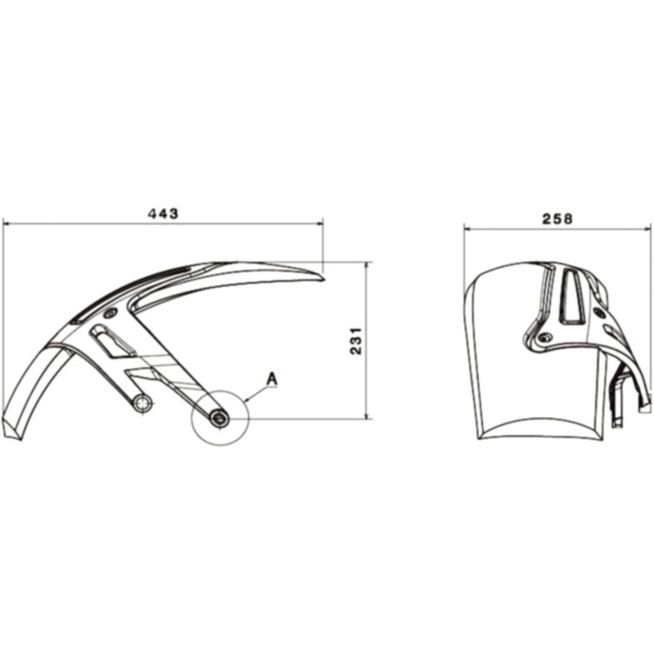 Abdeckung Hinterrad Puig 1947C