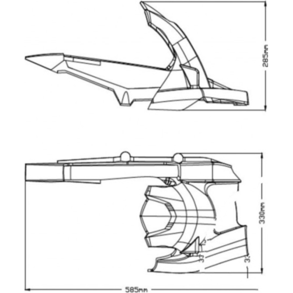 Abdeckung Hinterrad Puig 3484C