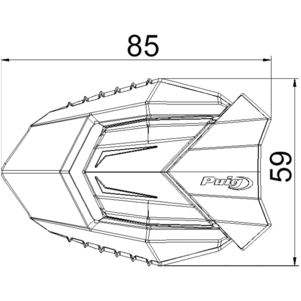 Anbausatz + Pad Puig 4706N