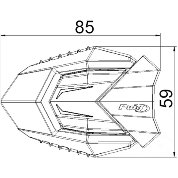 Anbausatz + Pad Puig 4423N