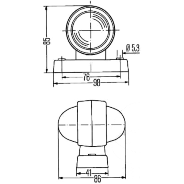 Umrissleuchte 2XS955031001