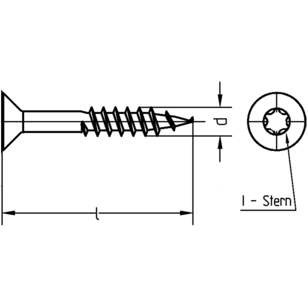Schraube ABC SPAX 5X60