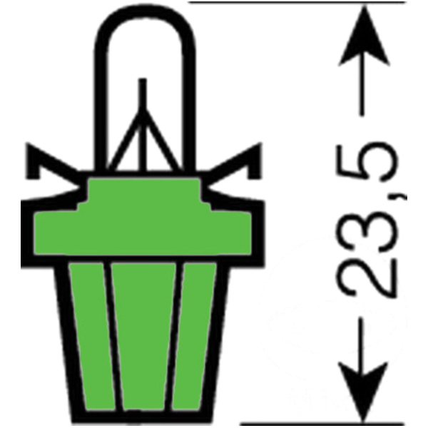 Lampe 12V2W B8.5D 2722MF