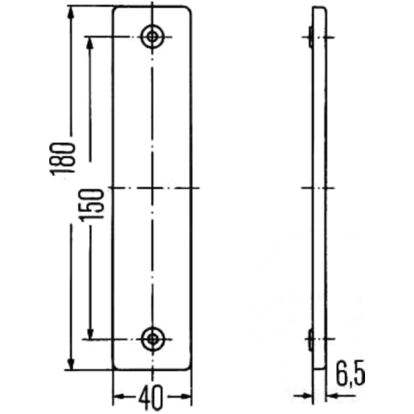 Rückstrahler eckig gelb 8RA002023021