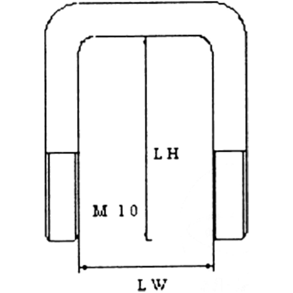 Bügelschraube M10 verzinkt 40815