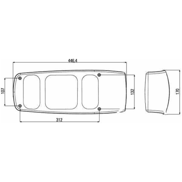Bremslicht Blinker Heckleuchte Anhänger links 2VA007502117