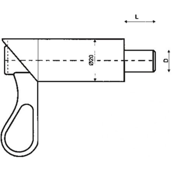 Federriegel 12 mm verzinkt