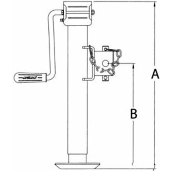 Stützfuss verzinkt Klappbar