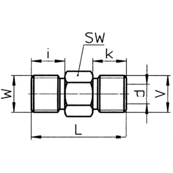 Doppelnippel 1/2 Zoll-1/2 Zoll