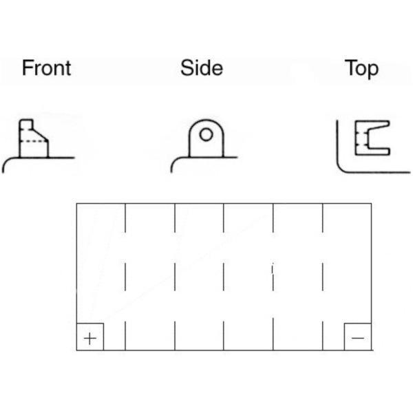 Motorradbatterie YTX16-BS-1 Yuasa