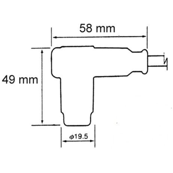 Kabel M Stecker CR2 NGK