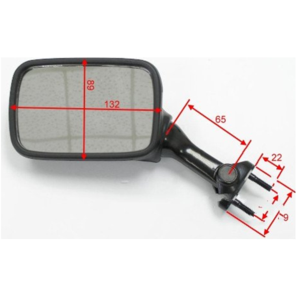 Spiegel schwarz links JMP BA19K0012BL