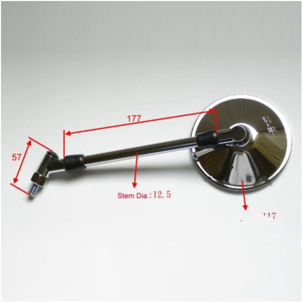 Spiegel chrom links/rechts JMP BA19S0025M