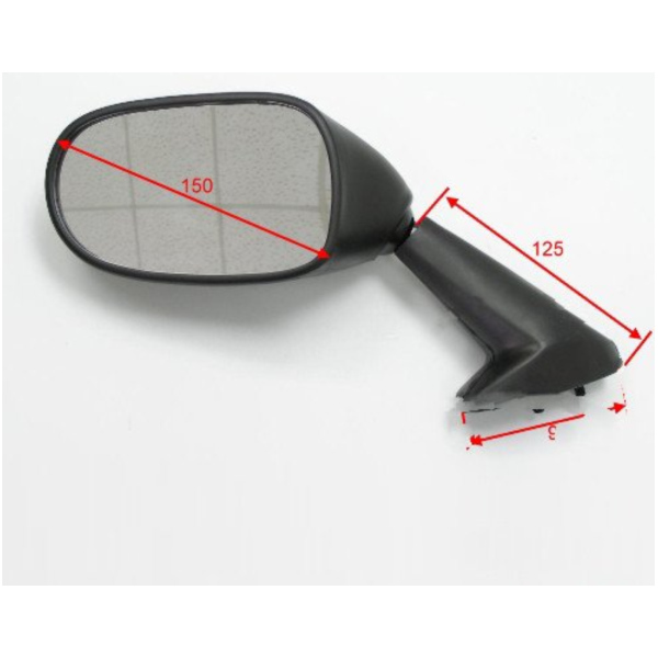 Spiegel schwarz links JMP BA19Y0015BL