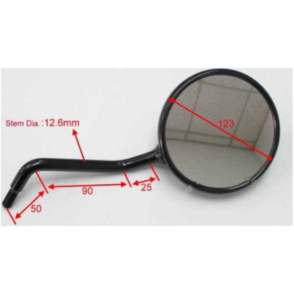 Spiegel schwarz links JMP BA19H0030BL