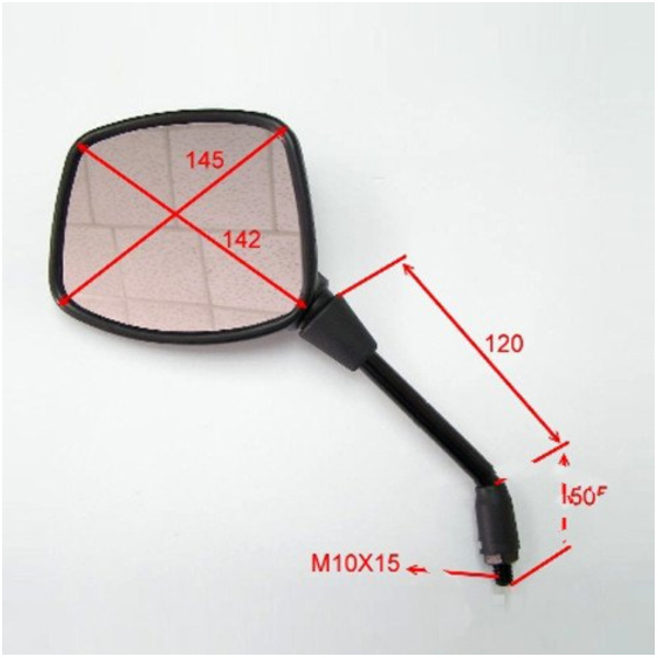 Spiegel schwarz rechts