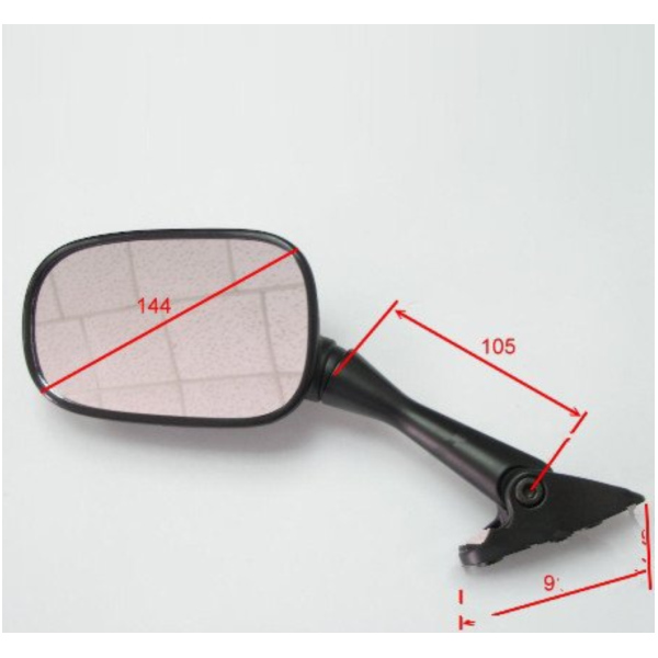 Spiegel schwarz links JMP BA19H0040BL